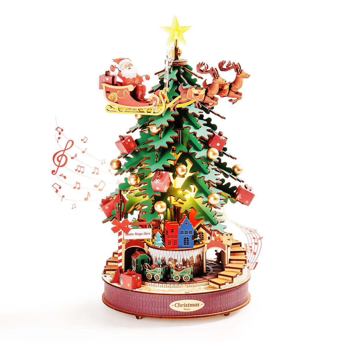 3D Wooden Puzzle - Christmas Melody Tree AMS01