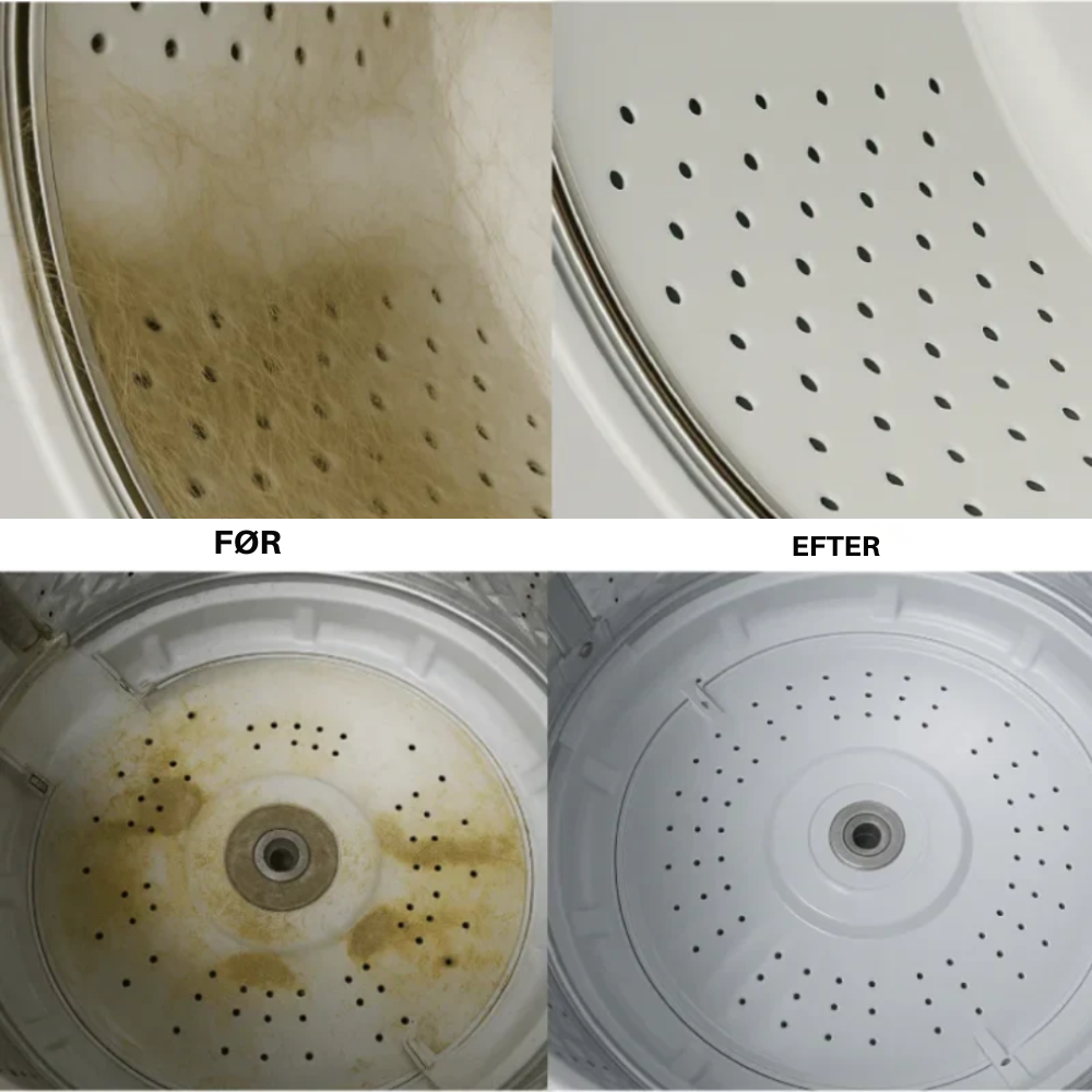 PureWashTabs™ | Gør din vaskemaskine frisk, ren og levende igen