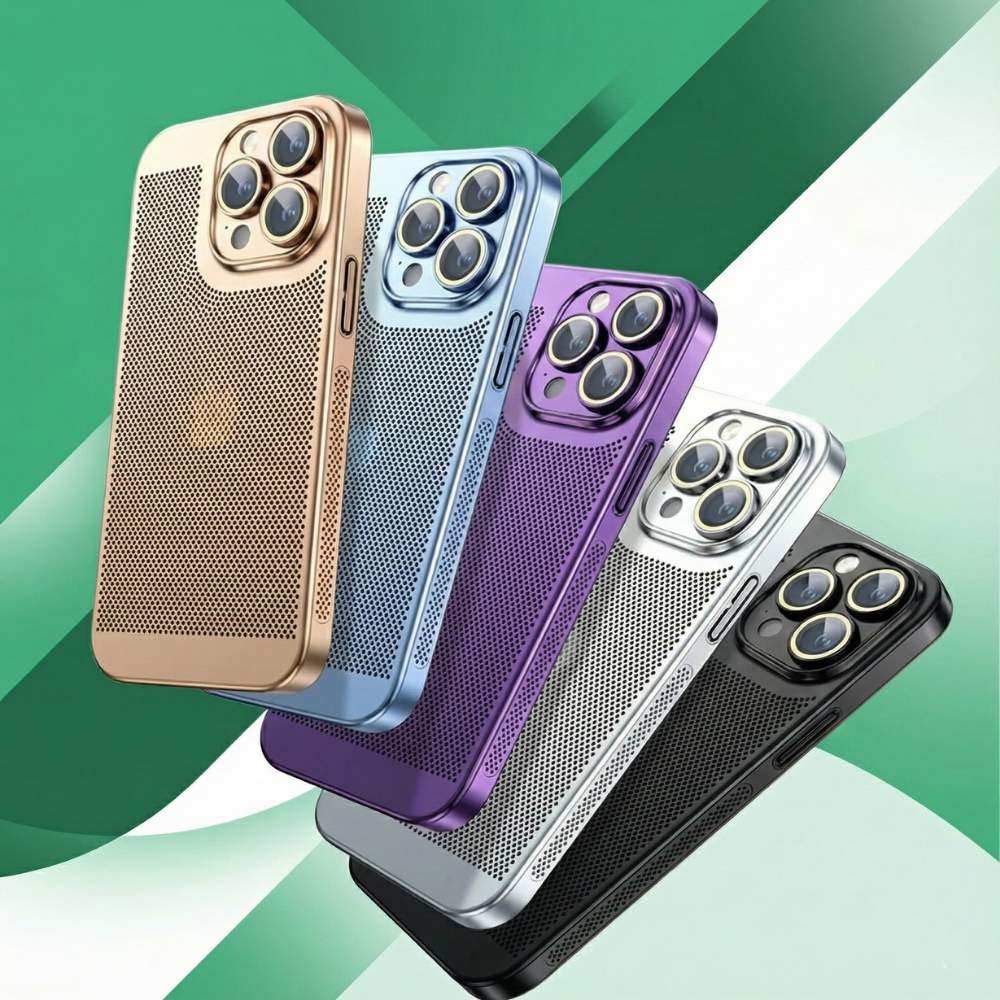 CoolRidge™ – Premium Kølende Elektropletteret Mobilcover