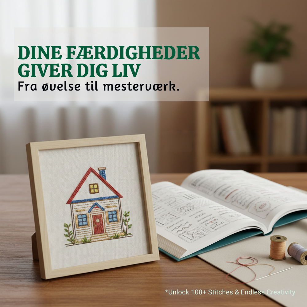 StitchCraft™ – Stofbroderi Øve- & Lærebog