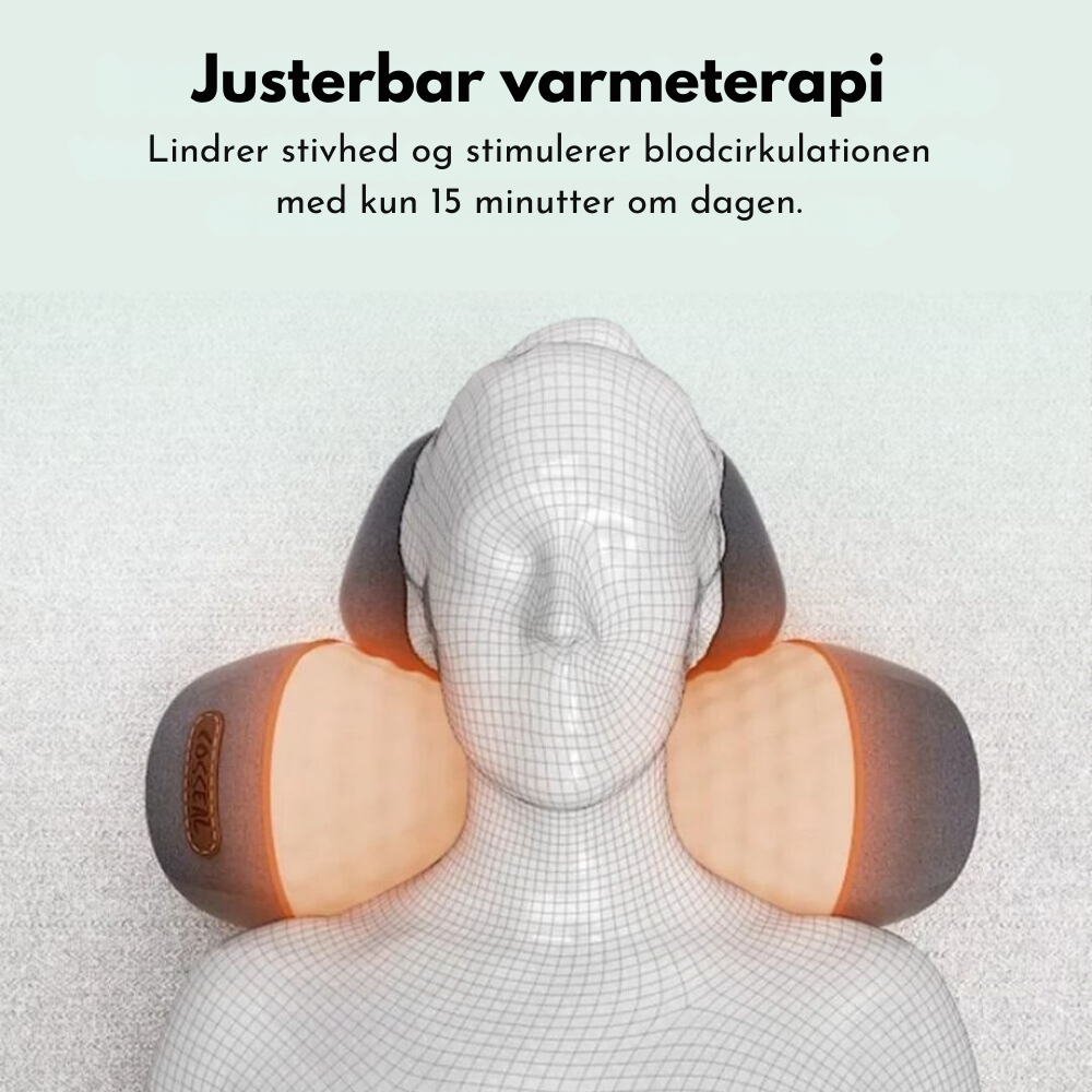 NeckFlowTherapy™ | Ergonomisk nakkemassager – Lindrer spændinger, reducerer stivhed og giver afslapning
