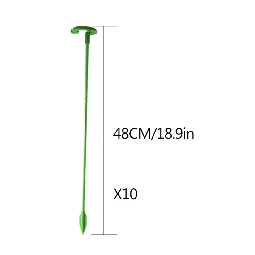 FloraShield - 10 stk. Holdbare Plante Støttebeslag