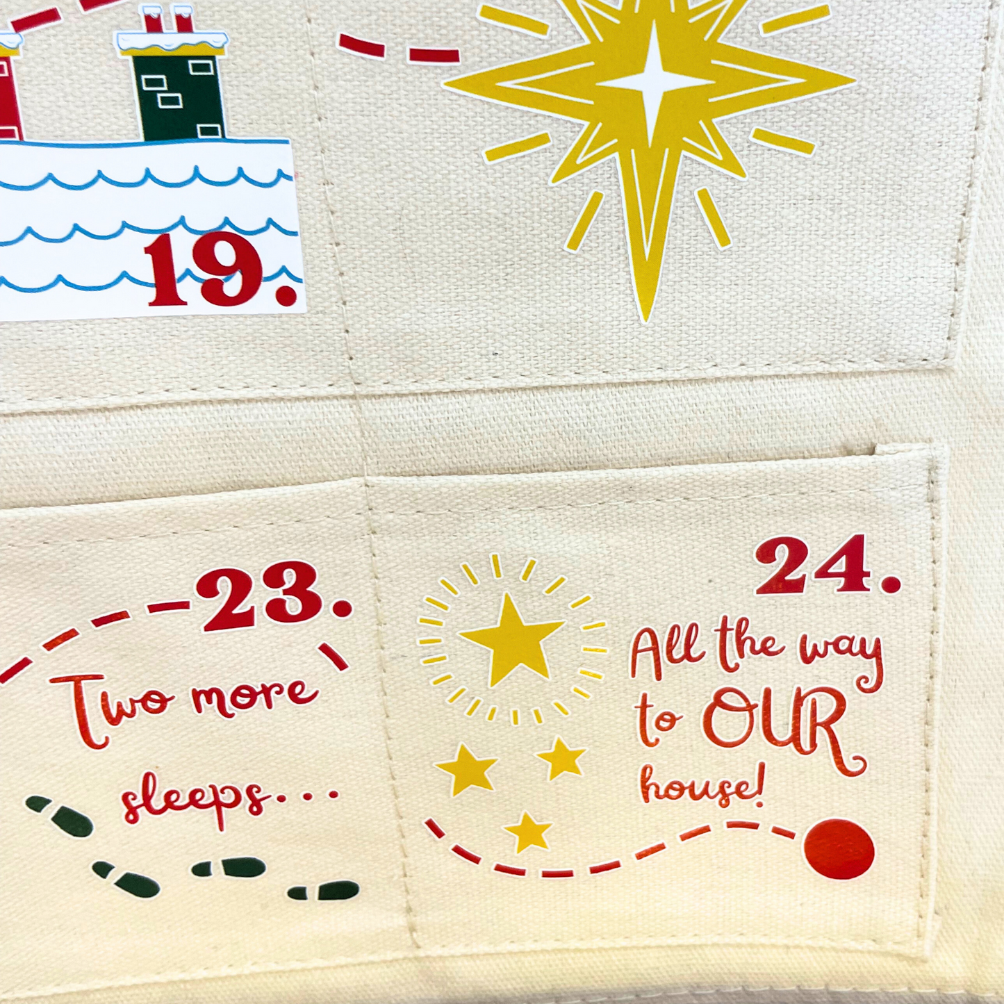 Fabric Christmas Advent Calendar™ - Santa Tracker