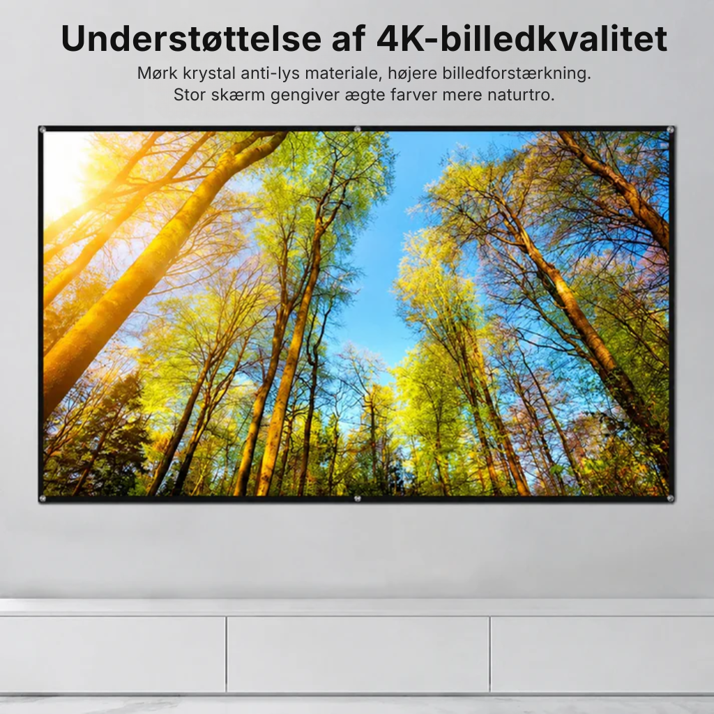 Lumiscren™ | ALR projektorlærred 120 tommer – skarpt billede selv i dagslys