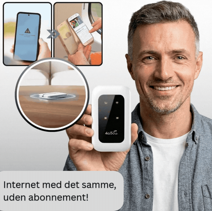 RoamLink™ Bærbar WiFi | Få internet med det samme overalt – uden dyre abonnementer!