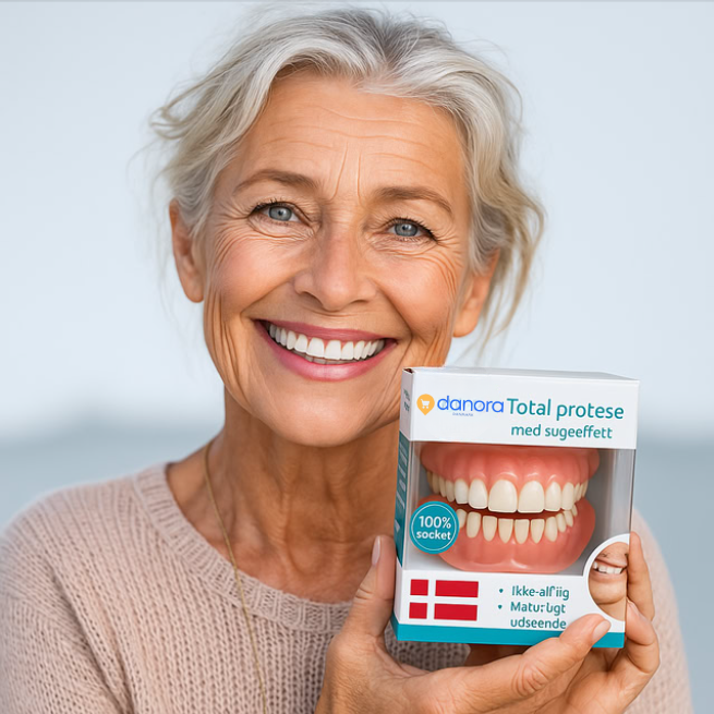 💎 NovaFullBite™ – Smil uden bekymringer, hver dag, Komplet protese med sugeeffekt