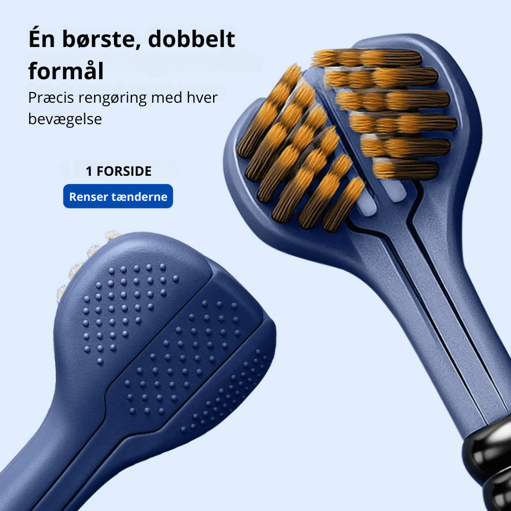 TriBrushX™ 3D | Børst hurtigere, renere og nemmere end nogensinde