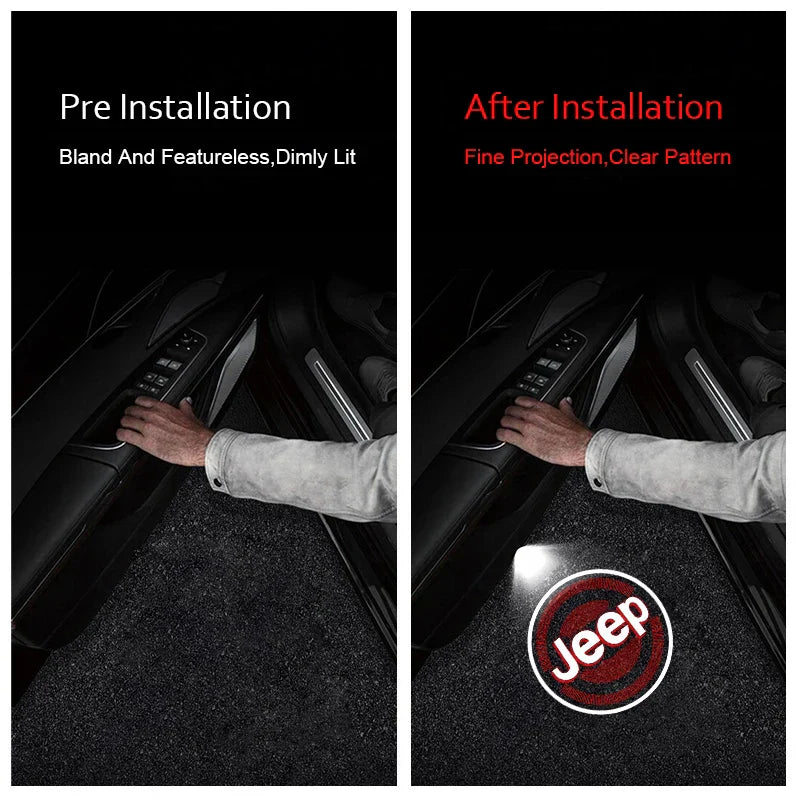 Ledsen™ Vehicle Entry Light 1+1 GRATIS: Smart Laser Velkommen Lys Bil Dør Tilbehør