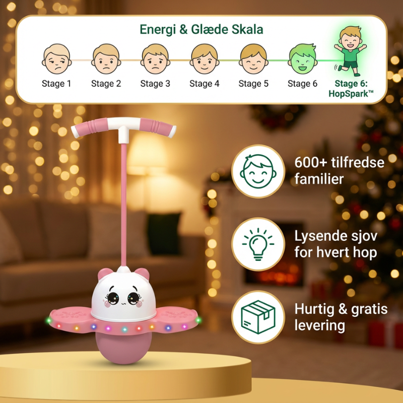 TwinkleHop™ – Interaktivt Lysende Balance-Hoppelegetøj til Børn