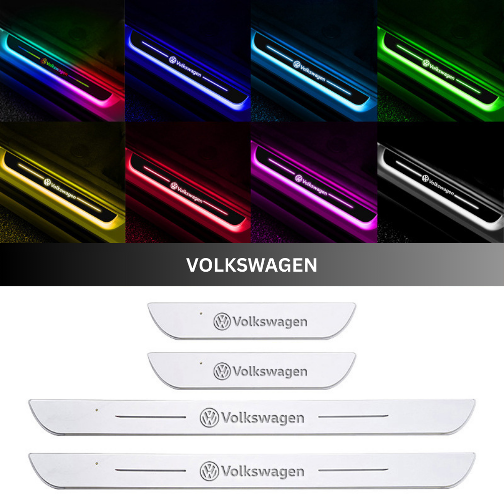 IlluminateDrive™ | LED-indstigningslys til bil – magnetisk montering & skiftende farver med dit logo