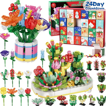 Flower Bouquet™ - Advent Calendar Building Blocks – Christmas Countdown Blind Box