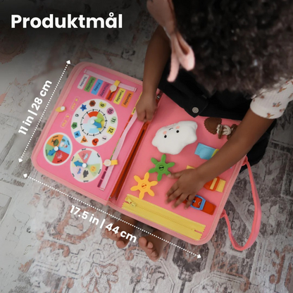 KidsBusyBoard™ | Skærmfri læringsbog der udvikler dit barns fantasi og motorik