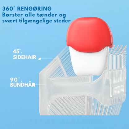 KiddieBrush™ | U-formet 360° ultrasonisk tandbørste til børn – gør tandbørstning sjovt, nemt og effektivt