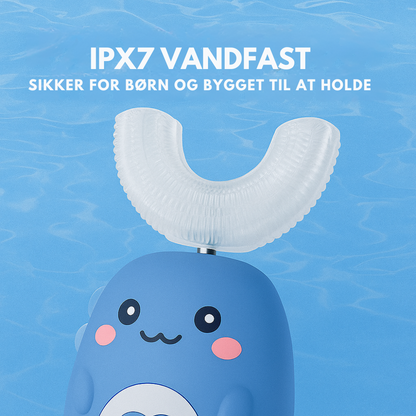 KiddieBrush™ | U-formet 360° ultrasonisk tandbørste til børn – gør tandbørstning sjovt, nemt og effektivt