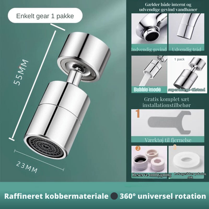 FlexiTud | 360-Graders Vandhaneudløb