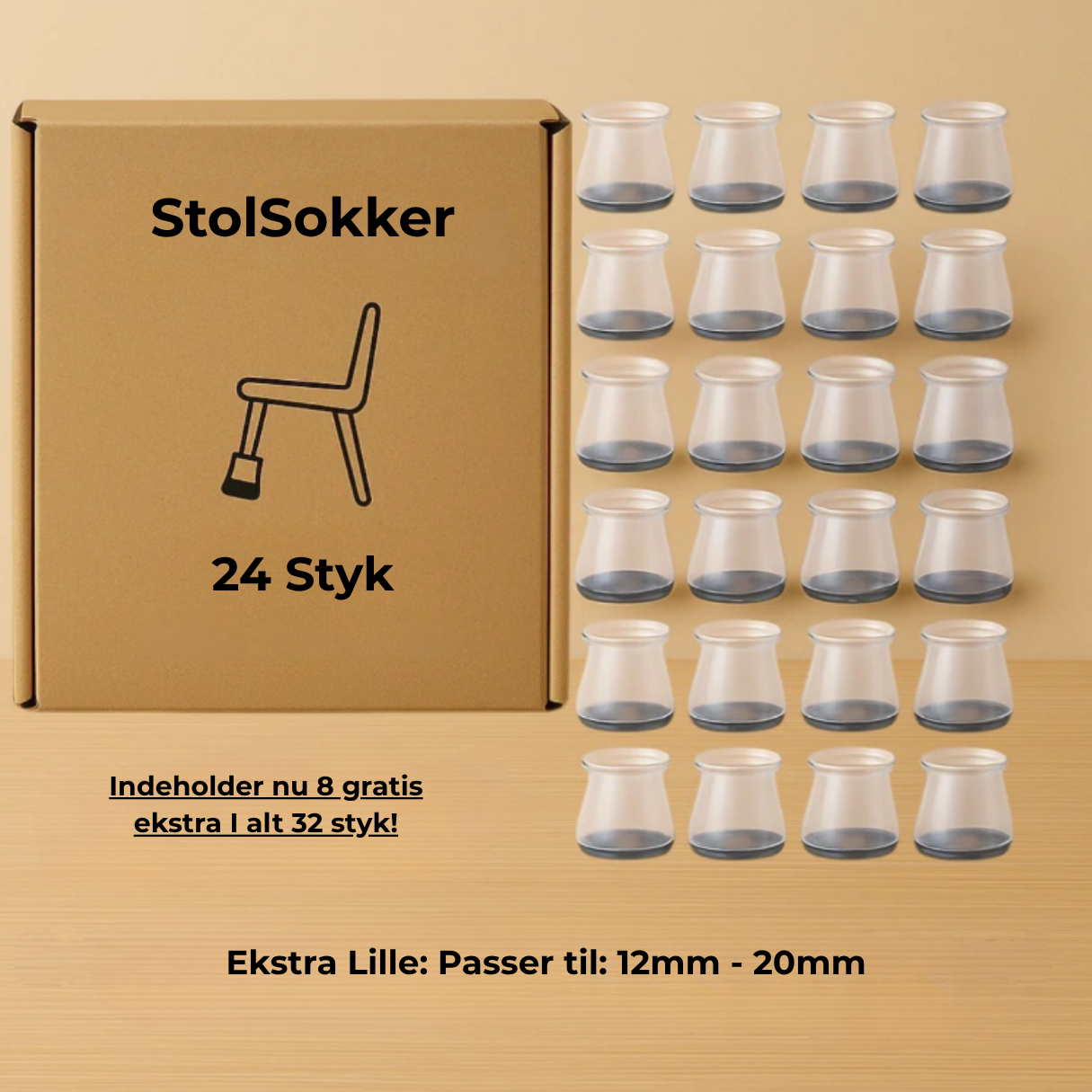 StolSokker™ - Den bedste lydisolerende beskyttelse til dit gulv!