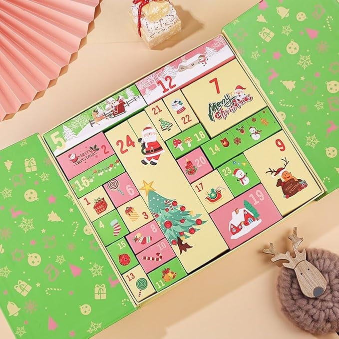 🎄 Jule adventskalender – Tilpasset nedtællingsgaveæske