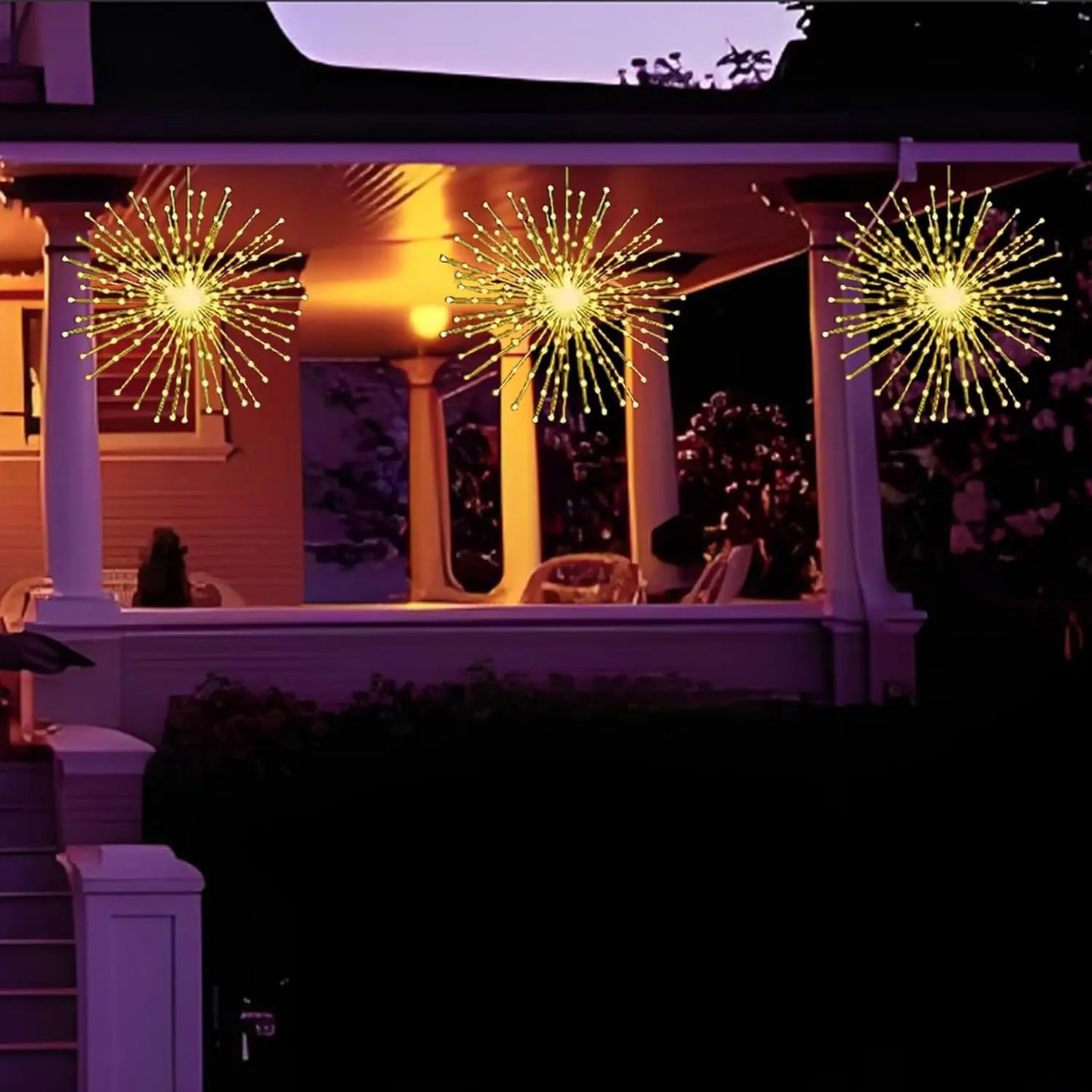 Solar Firework Glow – Solcellsdrivna magiska ljusbollar för uteplats &amp; trädgård