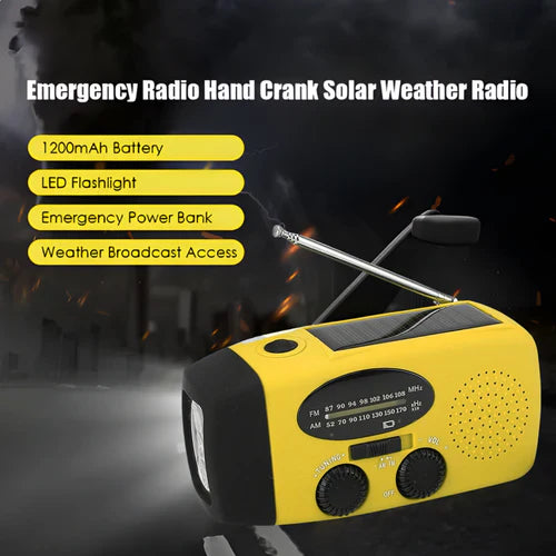 MultiRadio - Multifunktion Solar Bærbar Nødradio