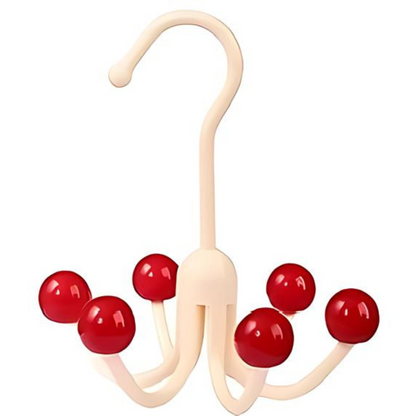 GlideHolder® HangerHooks: 360° Drejelig 6 Klo Kroge Skabsorganizer Bøjle