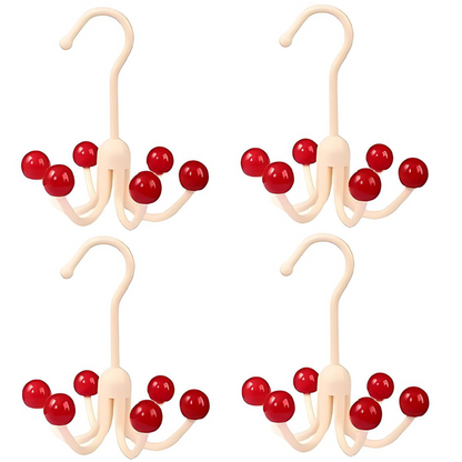 GlideHolder® HangerHooks: 360° Drejelig 6 Klo Kroge Skabsorganizer Bøjle
