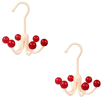GlideHolder® HangerHooks: 360° Drejelig 6 Klo Kroge Skabsorganizer Bøjle