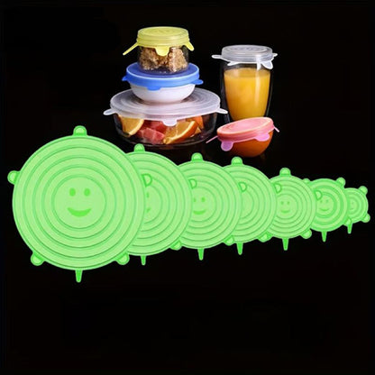 BevarFrisk Kompakt | Silikonovertræk Stretchlock Genanvendelige Lufttætte Madlåg