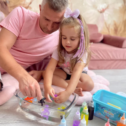 Magisk gel til at skabe vandelver – 4, 8 eller 12 farver (fra 2 år)