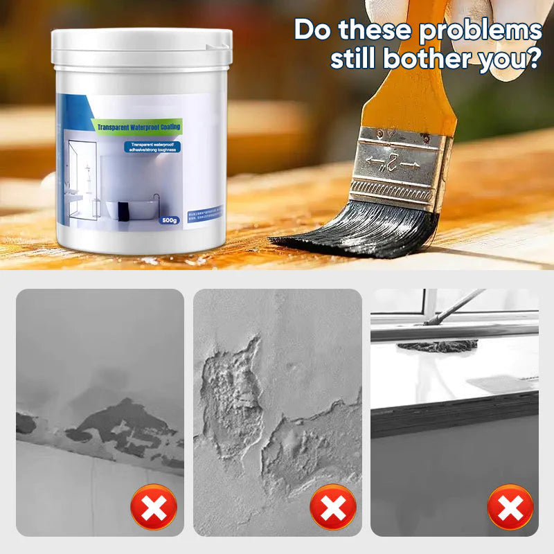 Transparent vandtæt belægning