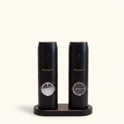 Kryve™ | Løft din madlavning med dette elektriske salt- og peberkværnsæt — nem smag lige ved hånden!