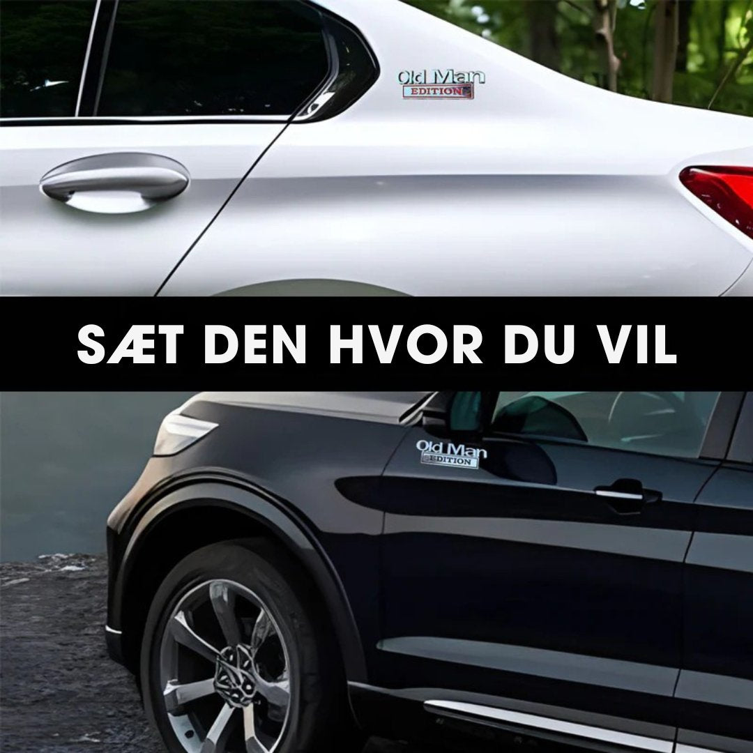 Old Man Edition – Sjovt badge til bilen