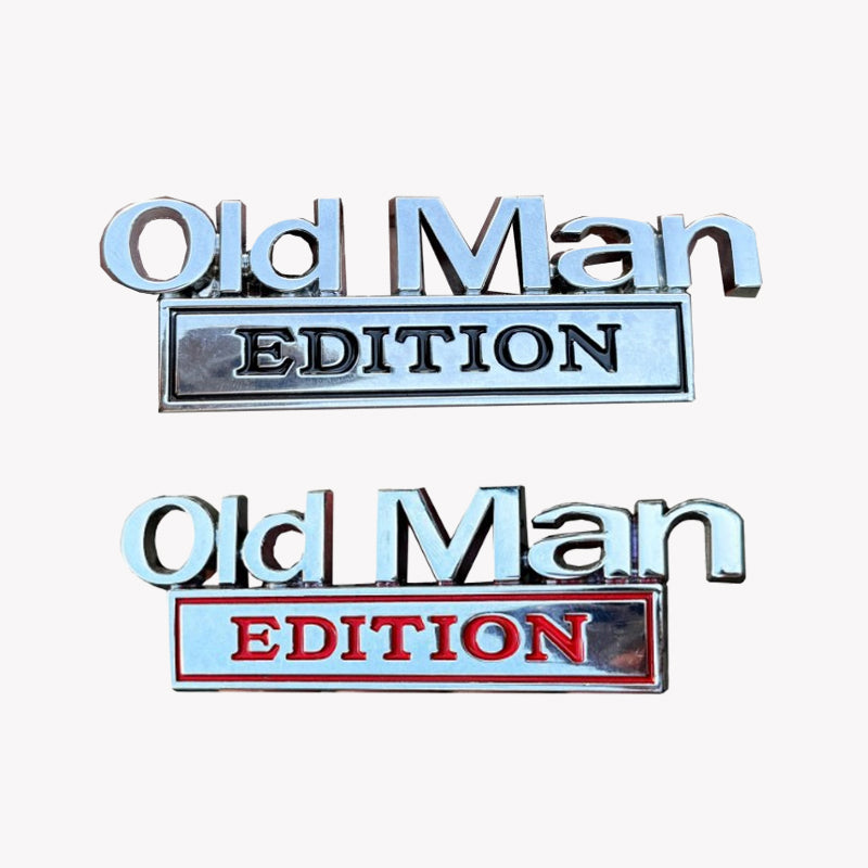 Old Man Edition – Sjovt badge til bilen