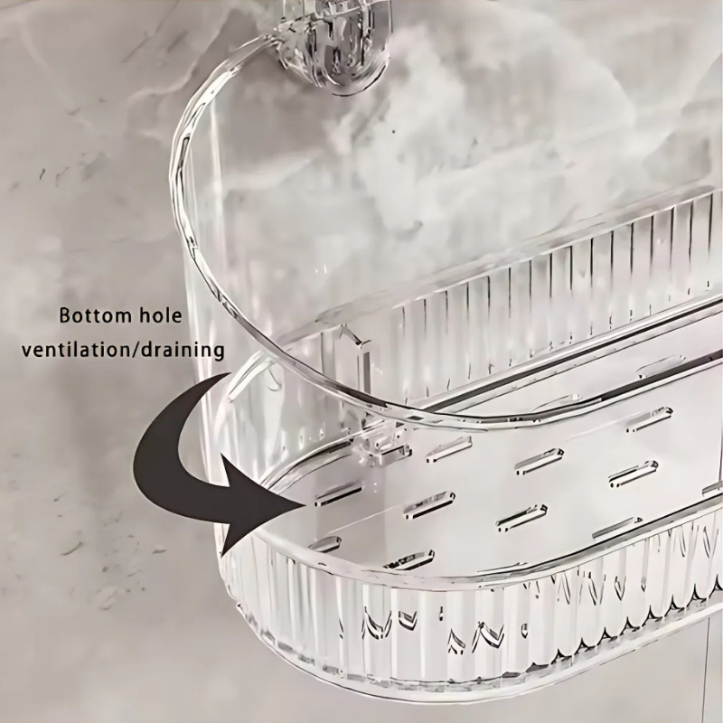 GlideGrip® ® OrganizerRack: Organisator Opbevaringsreol Med Vand Drænhul