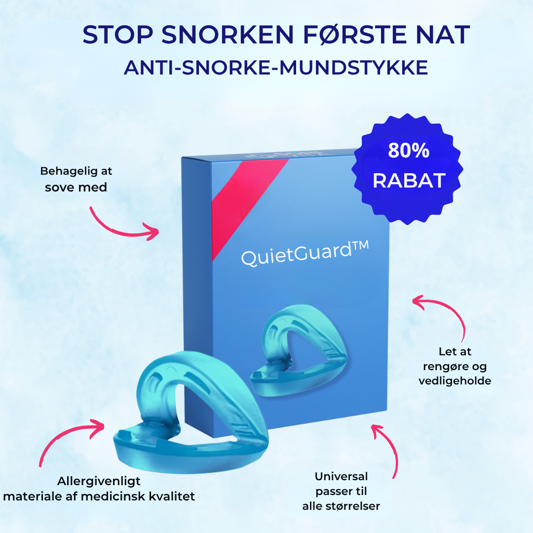 💤 QuietMouthGuard™ – Sov roligt, vågn frisk.