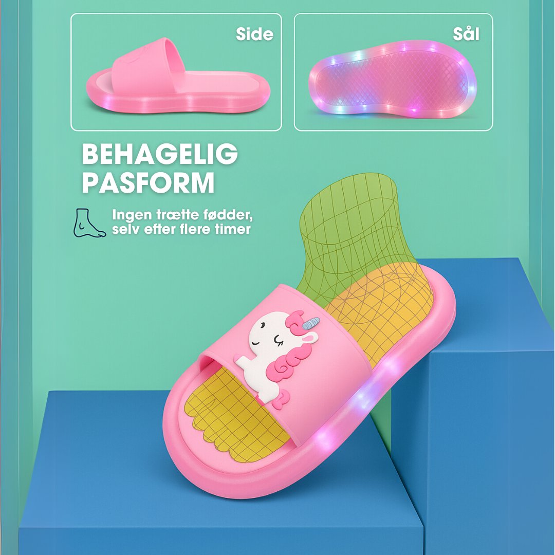 Happyfeet™ – Lyssende enhjørning klipklappere til børn fra 1–8 år