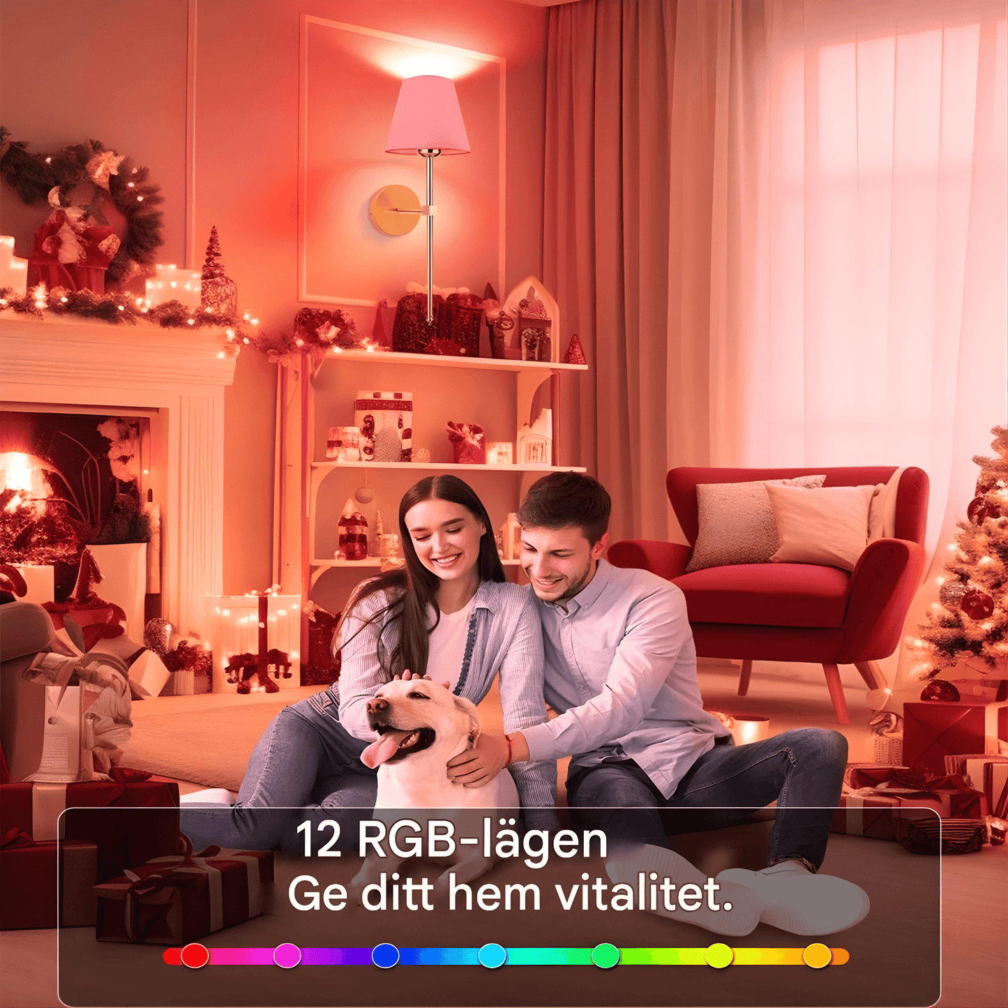 AMARA – Trådløs væglampe med genopladeligt batteri, dæmpbart RGB-lys og fjernbetjening