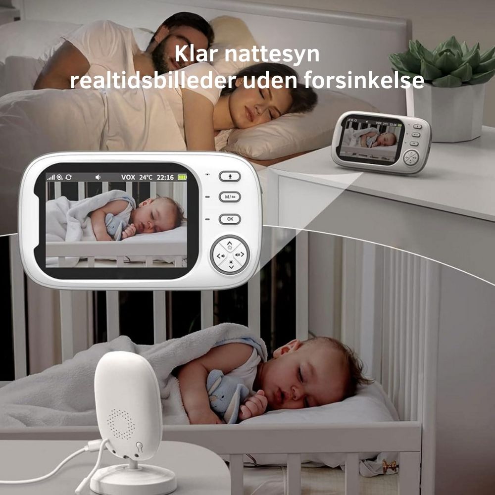 BabyViewCam™ | Smart babyalarm – hold øje med dit barn, uanset hvor du er