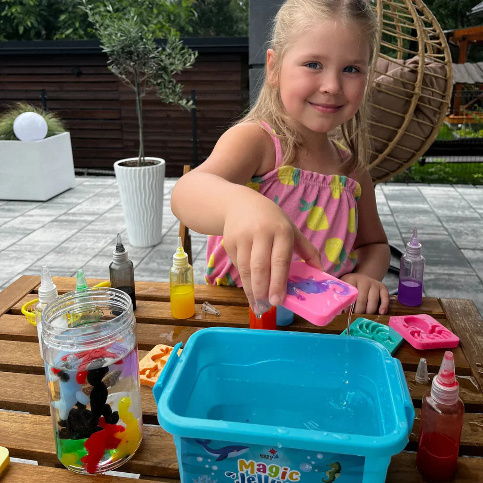 Magisk gel til at skabe vandelver – 4, 8 eller 12 farver (fra 2 år)