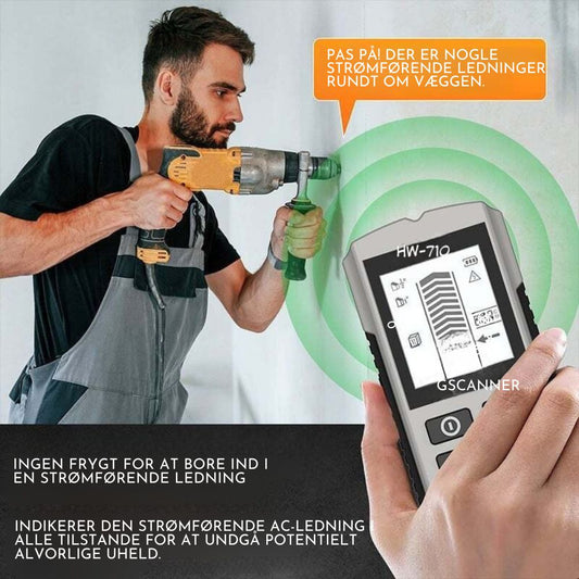 Vægscanner™™ | Undgå dyre fejl – sikr dig struktur og ledninger i dine vægge