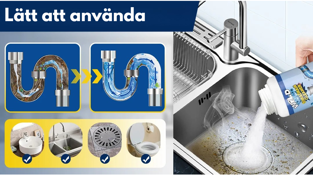 AfløbsKlar™ Afløbsrens