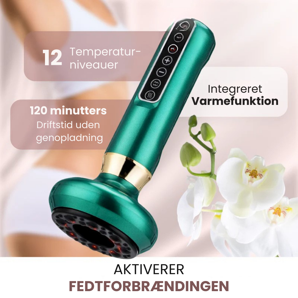 CelluSculpt Pro™ | 4-i-1 -massageapparat med cupping, infrarød og varme – reducerer cellulite og strækmærker synligt