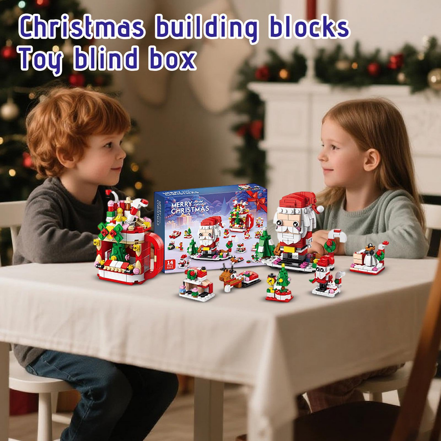 HappyChristmasBlocks: Jule Advents Kalender Byggeklodser Sæt