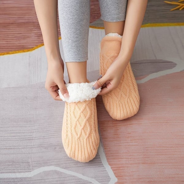 Happy™ ThermalSocks – Termiske hjemmesokker med skridsikker bund