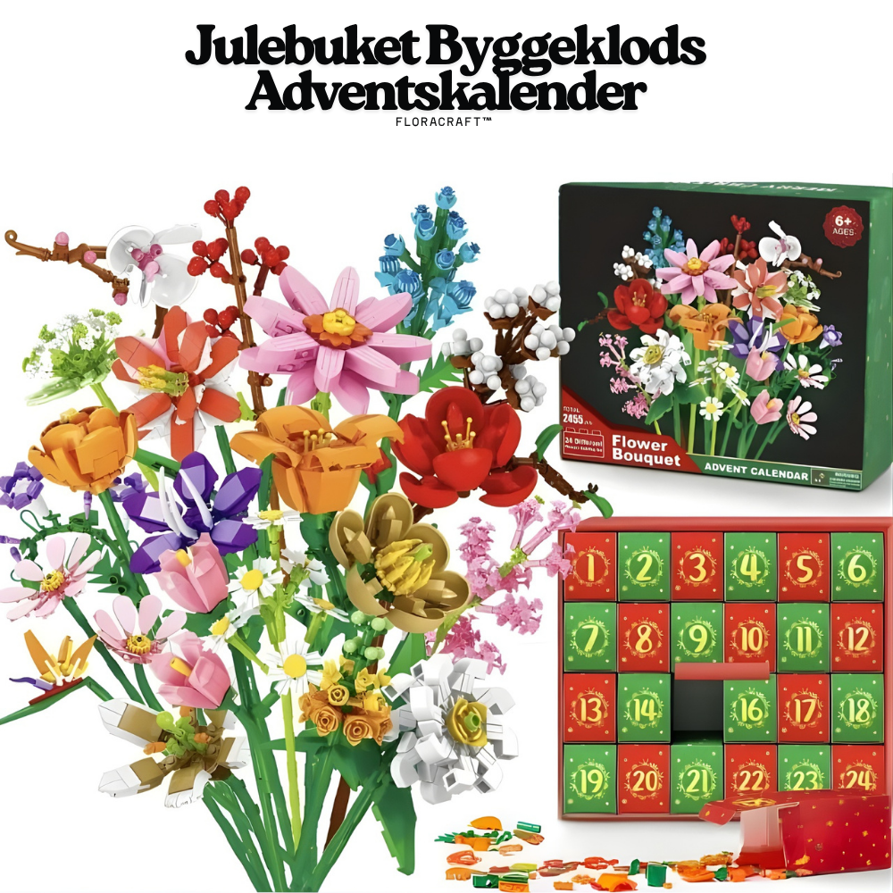 FloraWorks™ – Julebuket Byggeklods Adventskalender