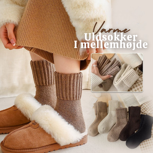 EverCozy™ – Premium Hygge Mellemlange Uldstrømper