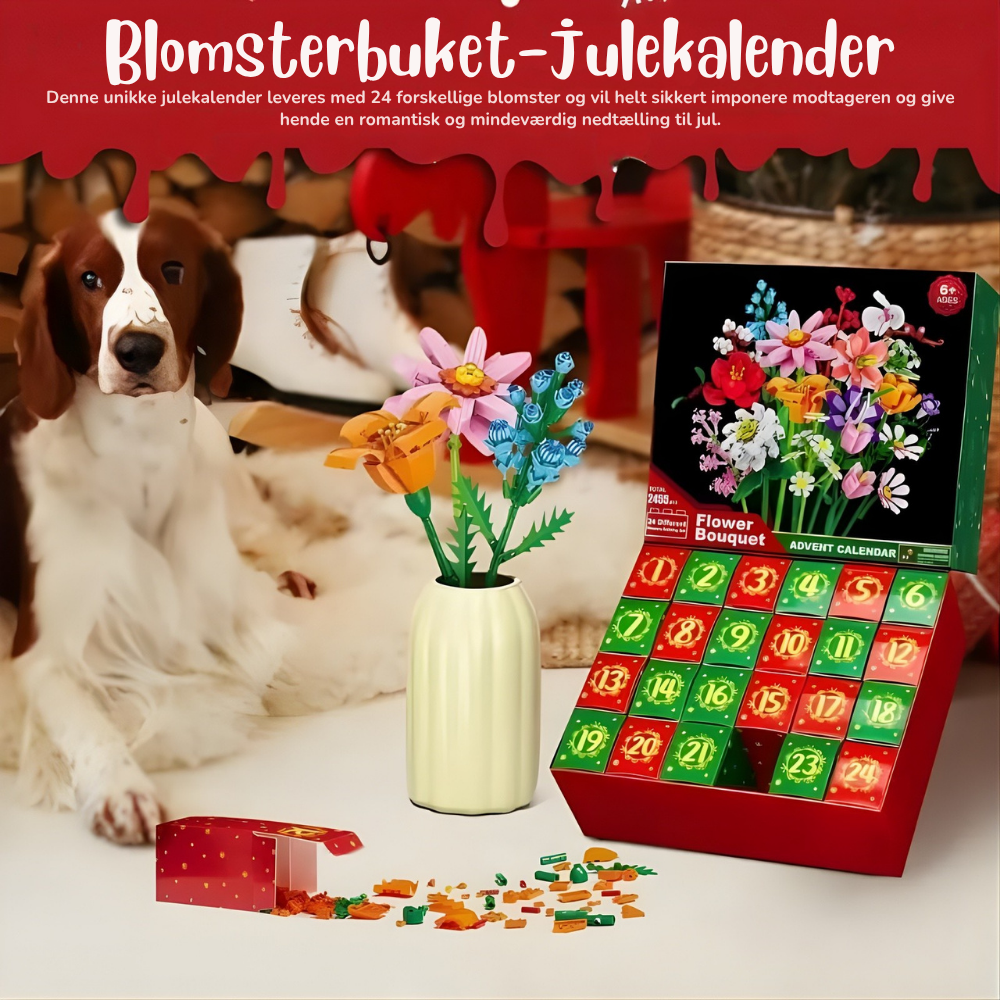 FloraWorks™ – Julebuket Byggeklods Adventskalender