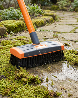 3-in-1 weed brush set – Durable steel bristles, ergonomic handle & perfect for patios, driveways, and garden paths