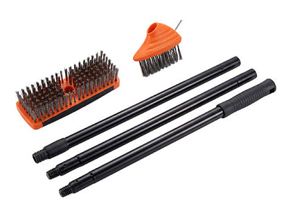 3-in-1 weed brush set – Durable steel bristles, ergonomic handle & perfect for patios, driveways, and garden paths
