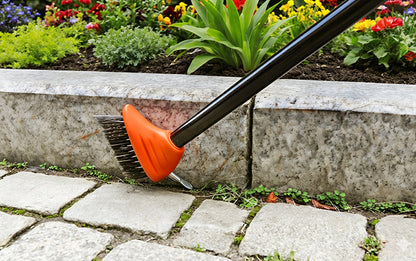 3-in-1 weed brush set – Durable steel bristles, ergonomic handle & perfect for patios, driveways, and garden paths