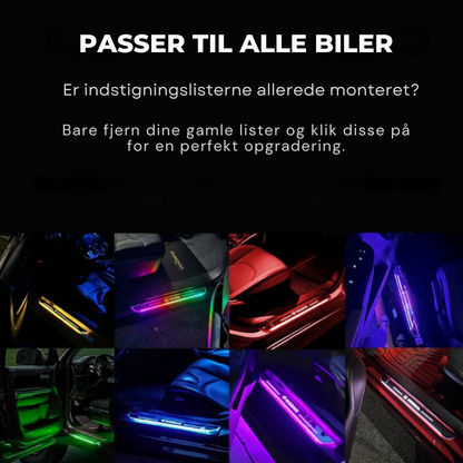 IlluminateDrive™ | LED-indstigningslys til bil – magnetisk montering & skiftende farver med dit logo